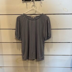 Green Envelope Purple Short Sleeve Top